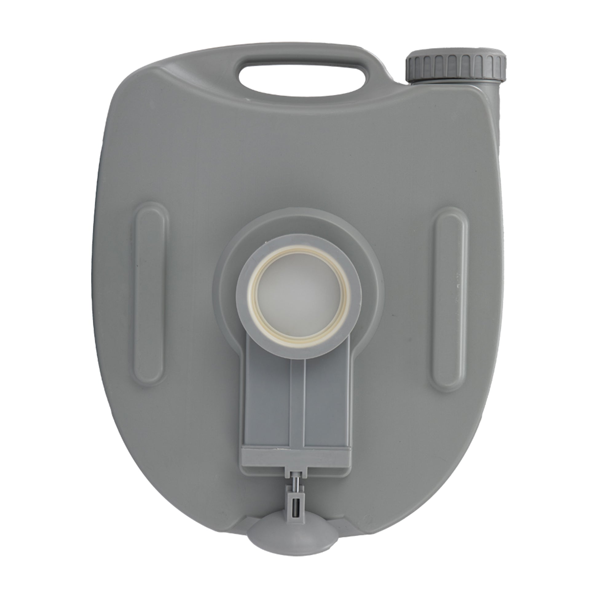 5.3 Gallons Portable Toilet Gray Hdpe