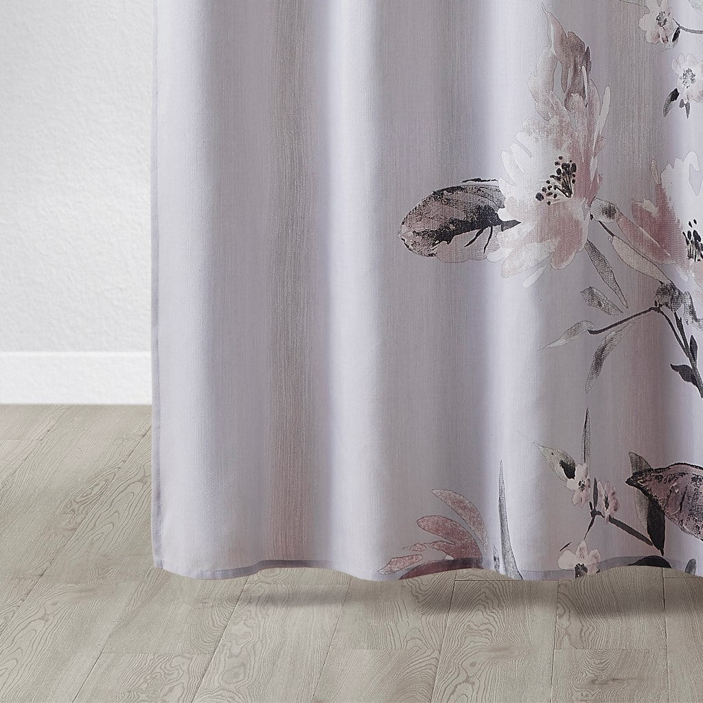 Floral Printed Cotton Shower Curtain Multicolor Cotton