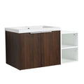 36 Inch Soft Close Doors Bathroom Vanity With Sink, A Small Storage Shelves, 24