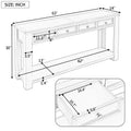 Console Table Sofa Table With Storage Drawers And Bottom Shelf For Entryway Hallway Espresso Espresso Solid Wood