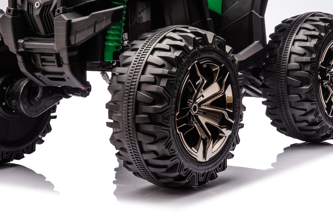 Kids Atv 4 Wheeler, 24V Kids Ride On Toy For Big Kid W Bluetooth, 800W Motor,Green Green Abs