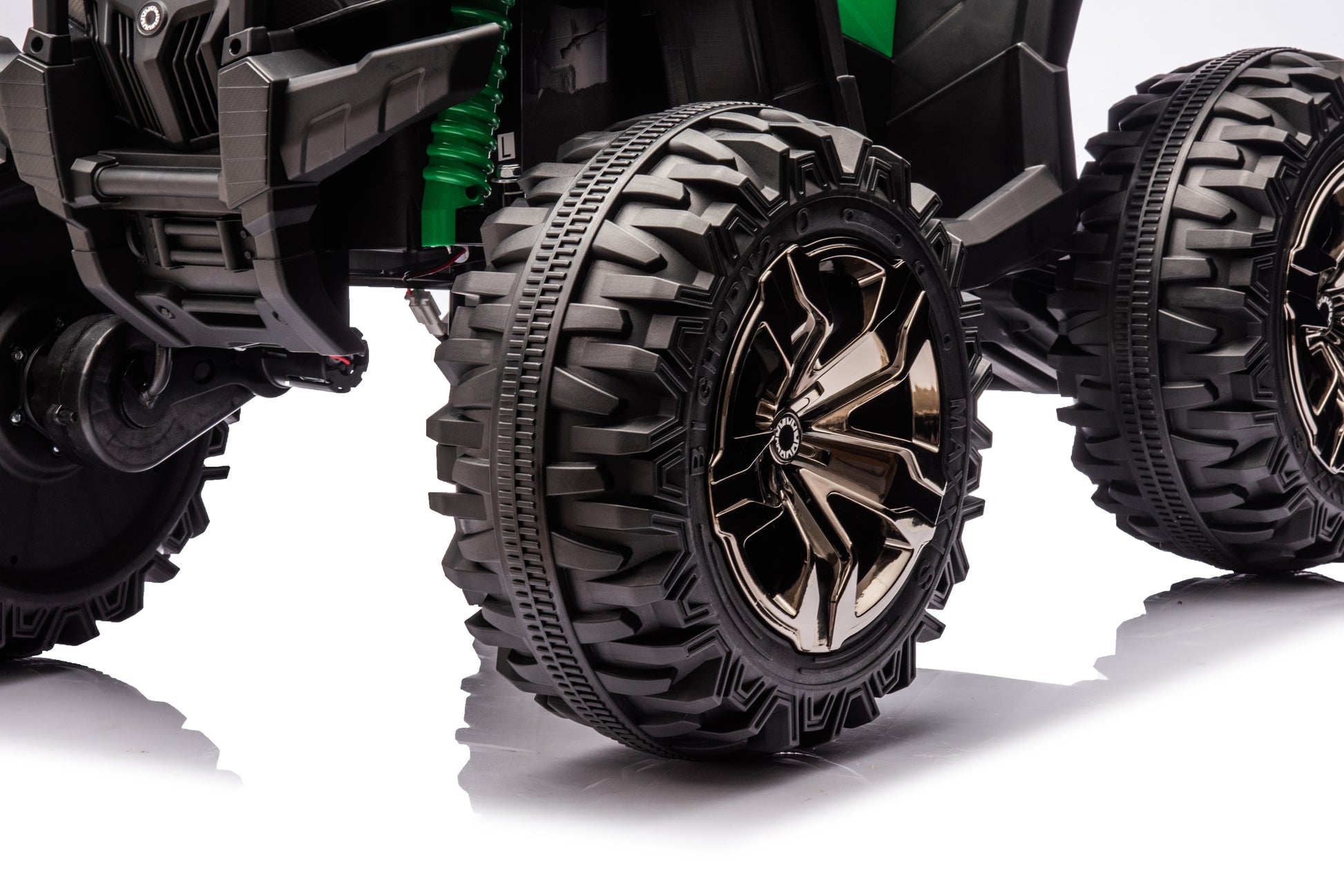 Kids Atv 4 Wheeler, 24V Kids Ride On Toy For Big Kid W Bluetooth, 800W Motor,Green Green Abs