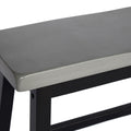 Bar Set Grey Black Rubber Wood