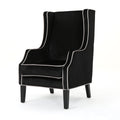 Club Chair Black Velvet