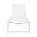 Myers Chaise Lounge Mp2 White Metal Mesh