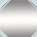 Octagonal Shaped Wall Mirror With Wooden Backing, Clear Clear Mdf