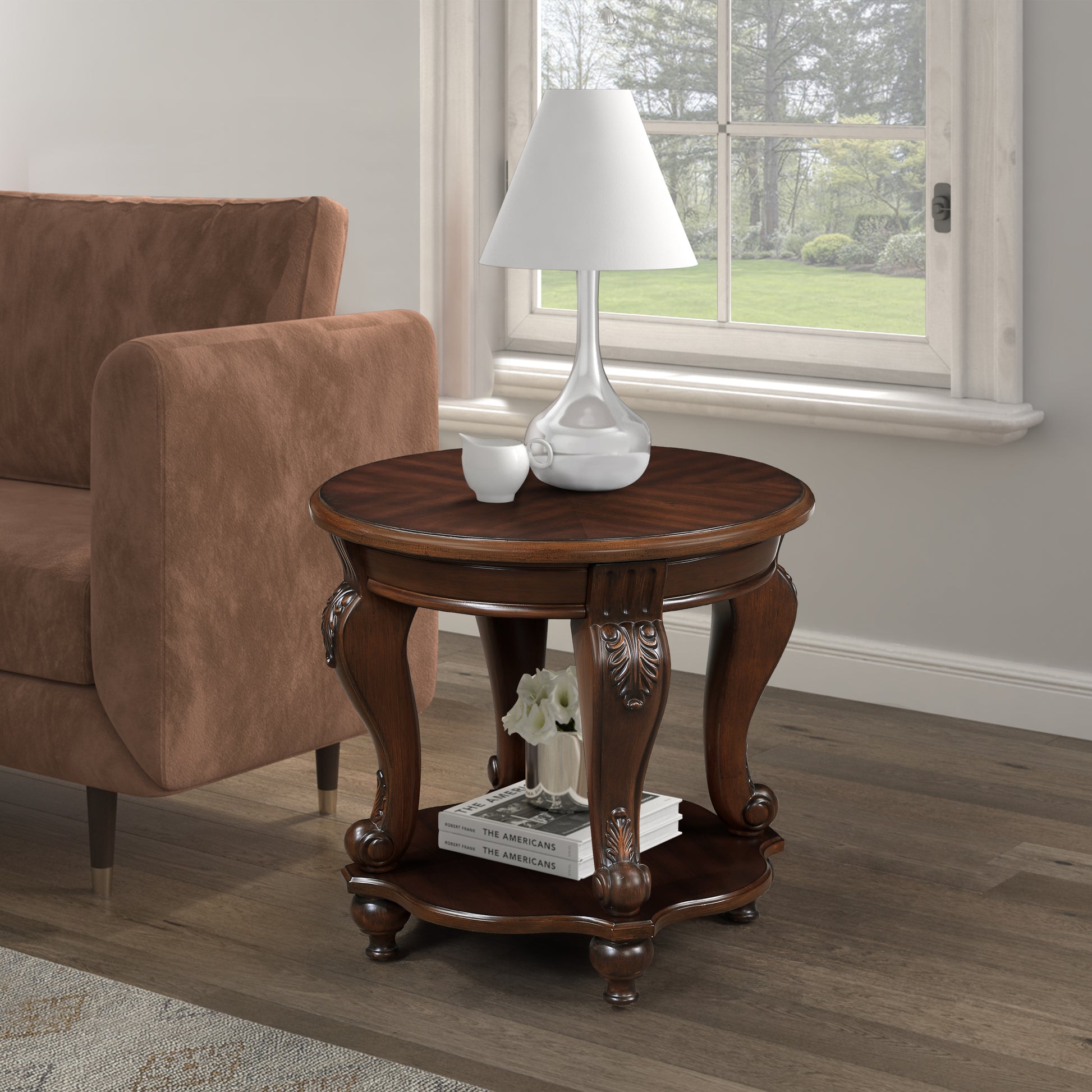 Living Room Coffee Table Set, Coffee Table & Two End Side Table 3 Piece Set For Office, Living Room, Apartment, Small Space, Easy Assembly, Cherry Color Written On Box Is Light Espresso Light Espresso Rubber Wood