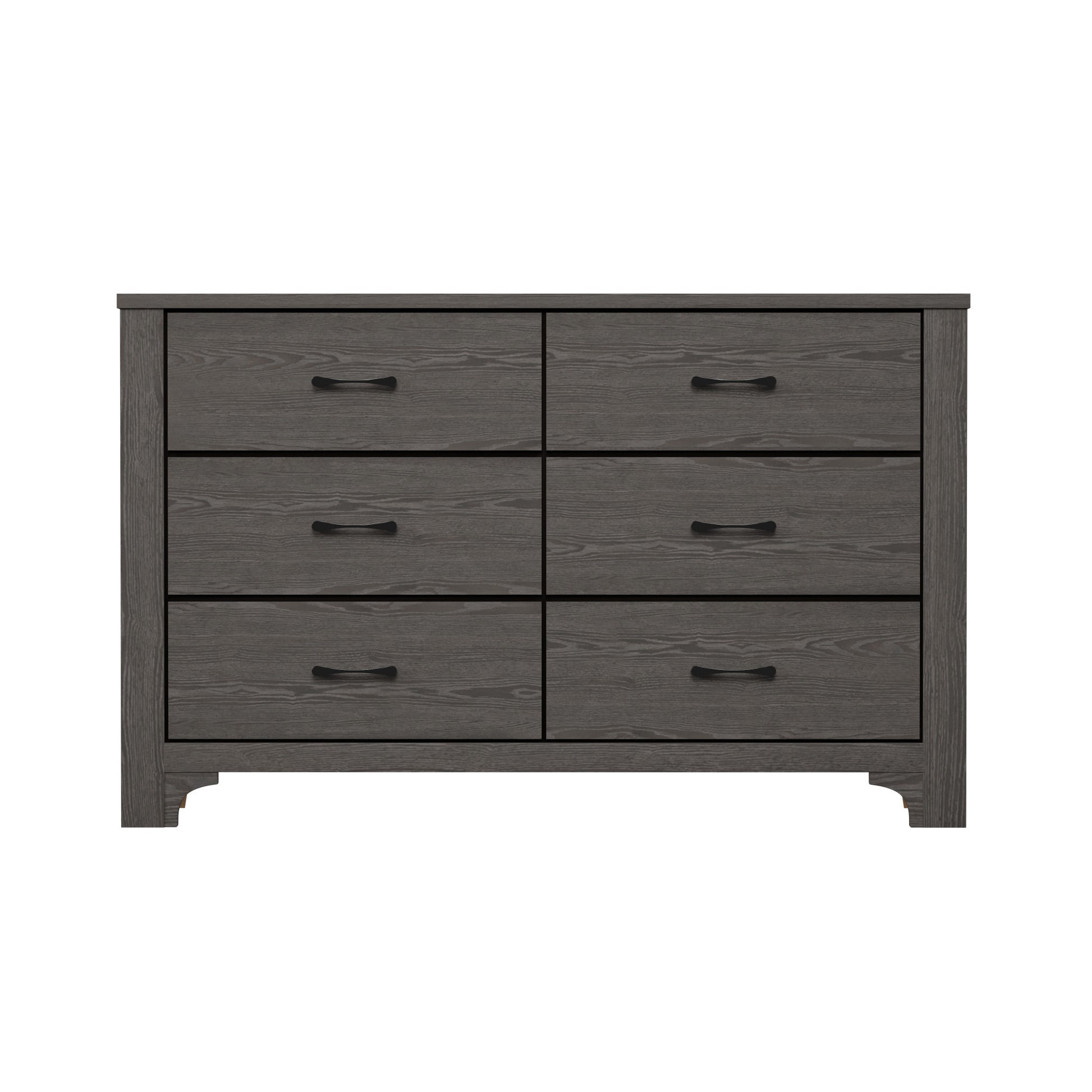 Junipe Brown 6 Drawer Dresser Brown Engineered Wood