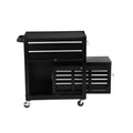 High Capacity Rolling Tool Chest With Wheels And Drawers, 8 Drawer Tool Storage Cabinet Black Iron