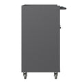 Sturdy Metal Tool Storage Cabinet With Wheels Tool Storage Cabinet For Garage, Office, And Home Organizer Solutions, Black Gray Black Gray Steel