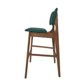 Bar Chair Dark Green Fabric