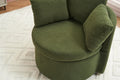 029 Teddy Fabric Swivel And Storage Chair With Back Cushion For Living Room,Green Green Primary Living Space Modern Foam Teddy