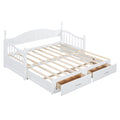 Wooden Twin Size Daybed With Twin Size Trundle, Extendable Daybed With Two Storage Drawers,White Expected Arrival Time:9.12 Twin White Wood