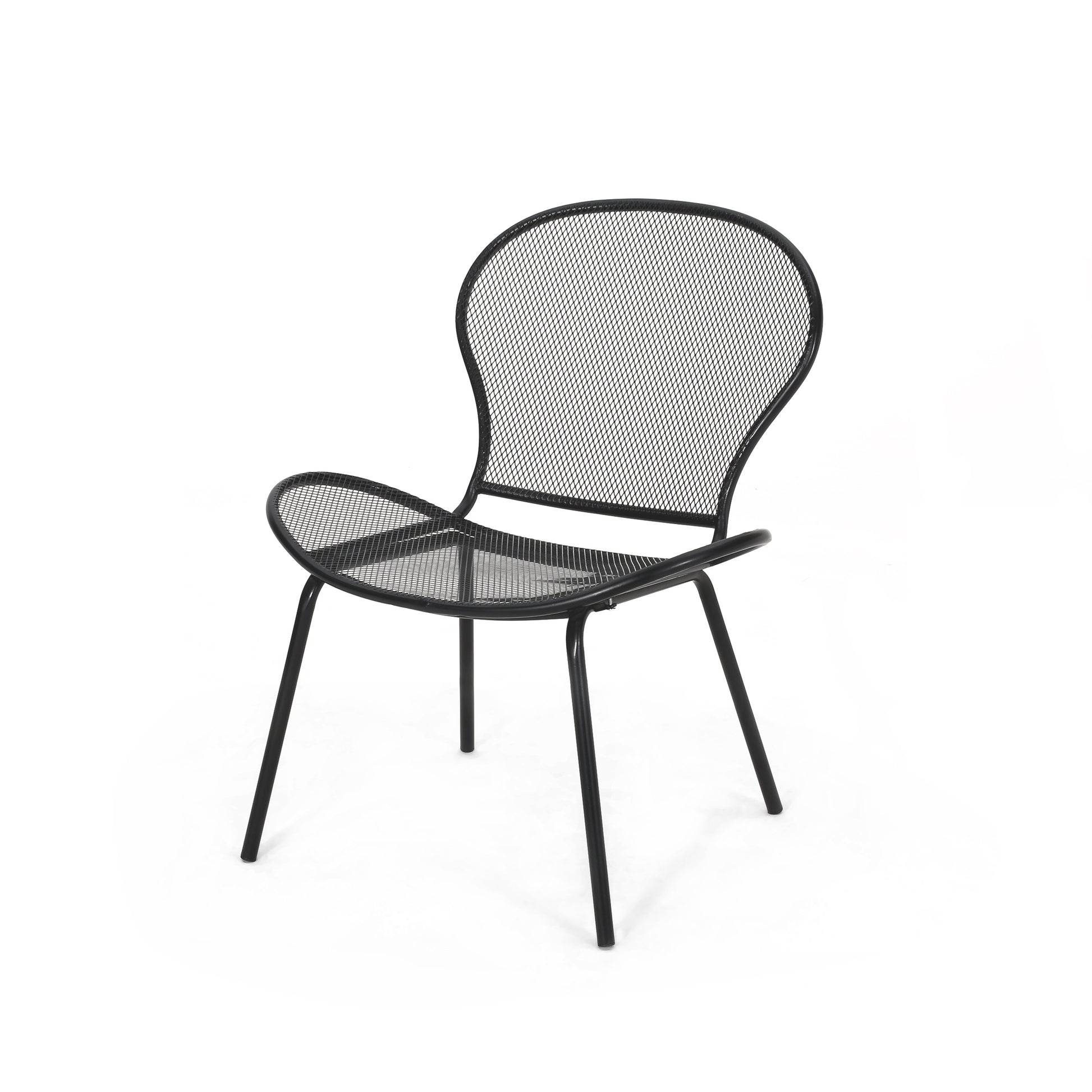 Nevada Chair Mp2 1Ctn 2Pcs Matte Black Iron