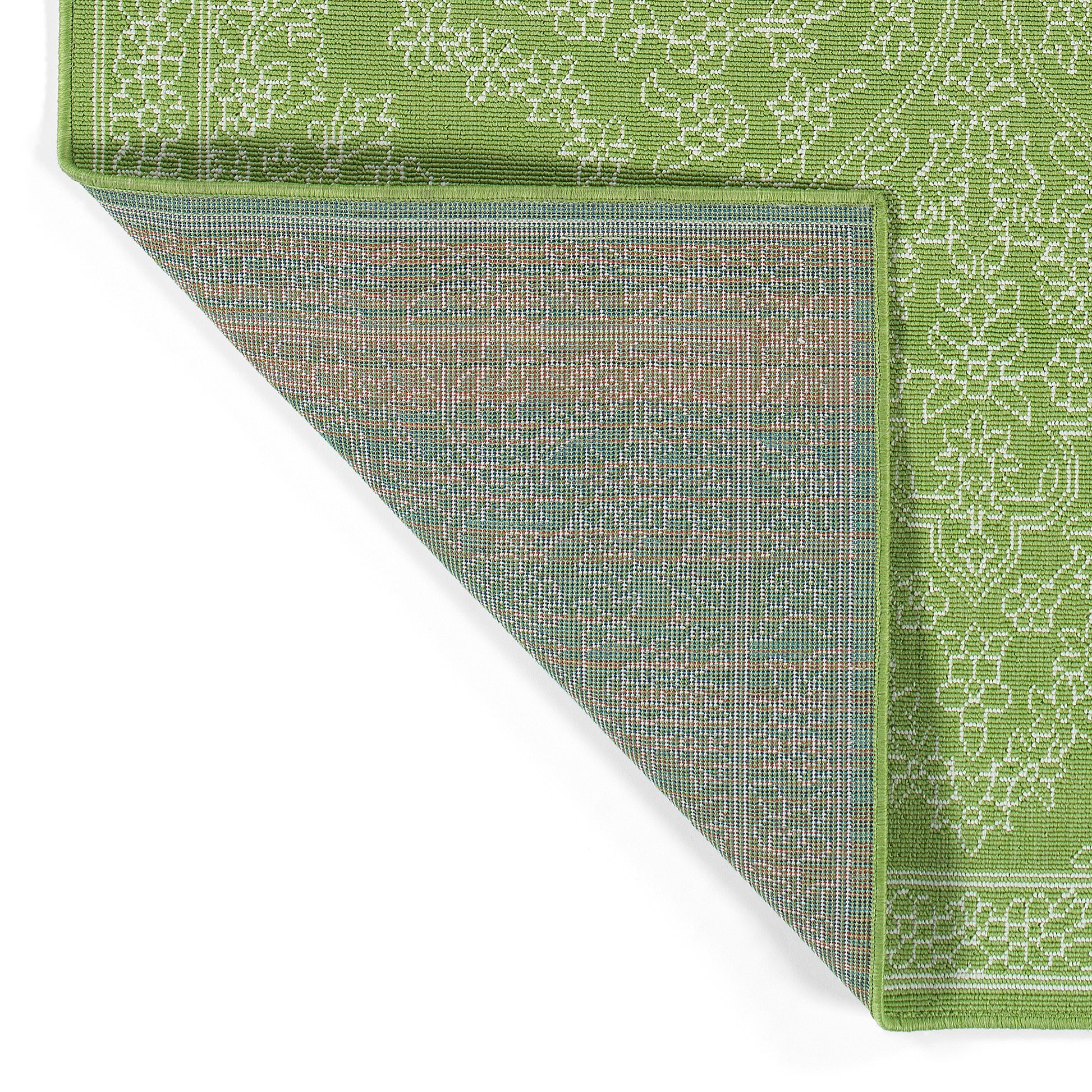 Transitional,Textured Loop Pile 5' X 7'6" Rectangle Area Rug Lime Green Polypropylene