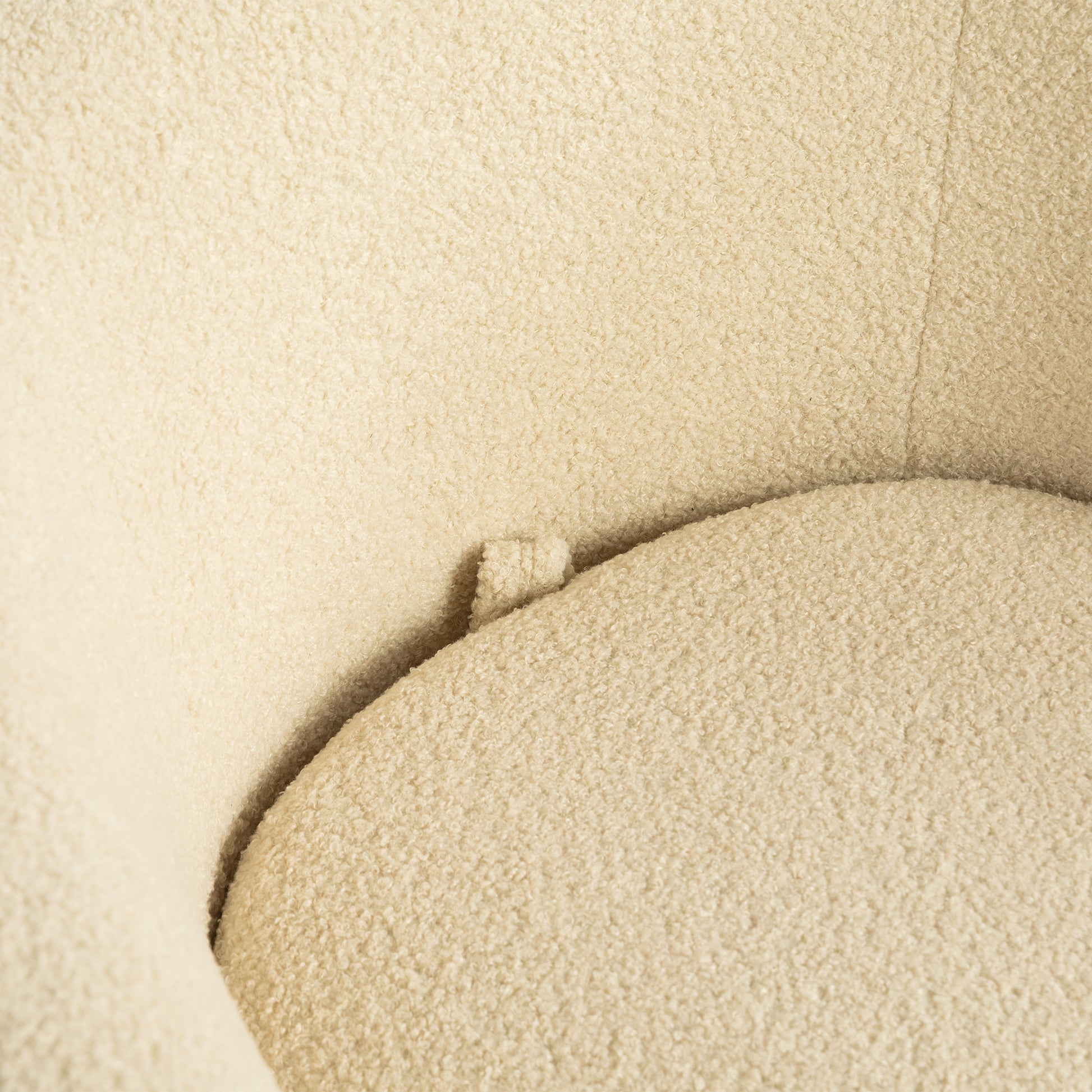 Upholstered Swivel Barrel Armchair With Storage Modern Living Room Side Chair For Bedroom Office Reading Spaces Teddy Fabric Beige Beige Foam Upholstered