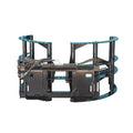 Round Hay Bale Grab For Skid Steer Black Steel