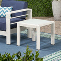 Cape Coral Side Table - White Aluminium