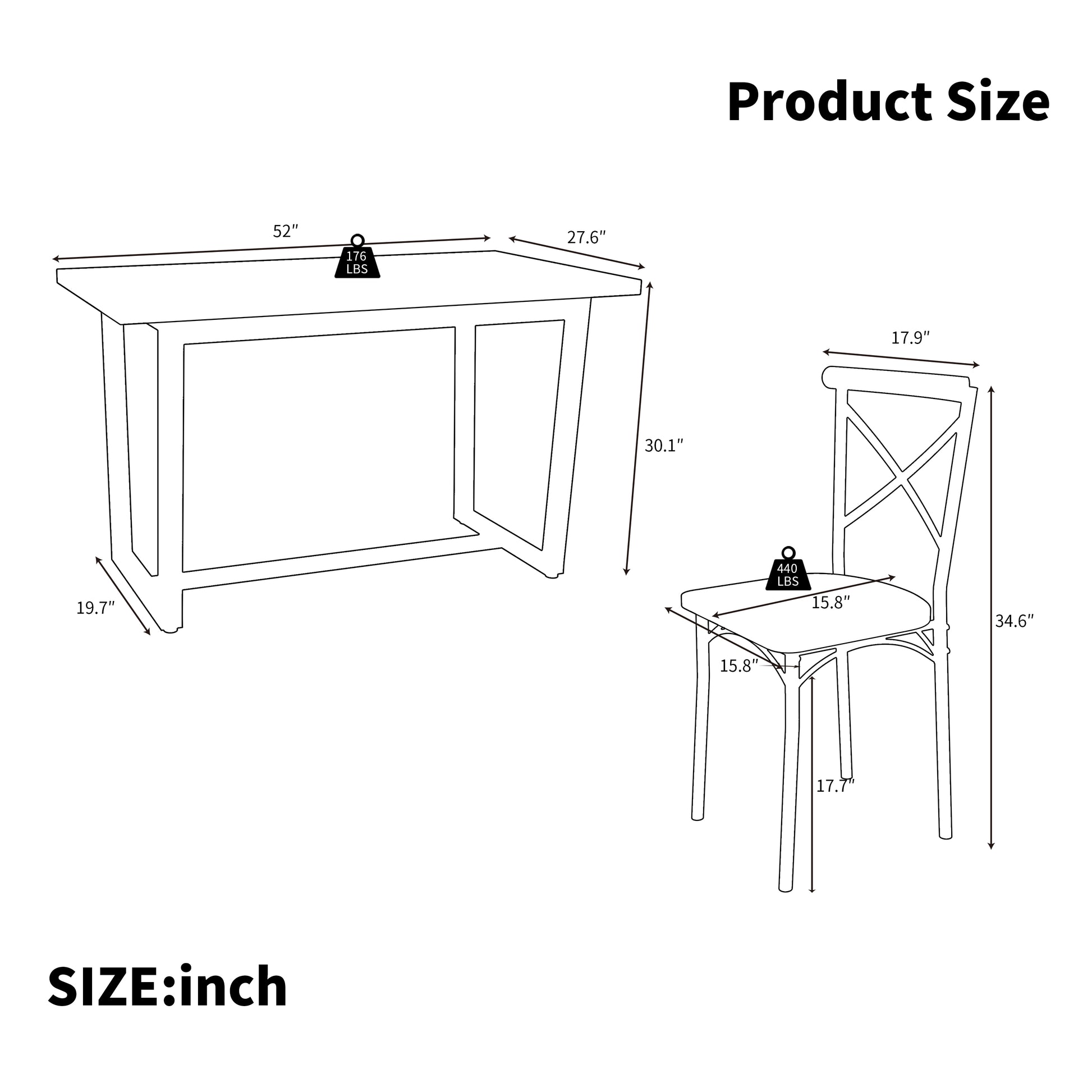 7 Pieces Dining Set 7 Piece Kitchen Table Set Perfect For Kitchen, Breakfast Nook, Living Room Occasions Brown Seats 6 Mdf Steel