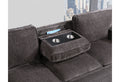Territory Dark Grey Pull Out Sofa Bed Dark Gray Fabric 3 Seat