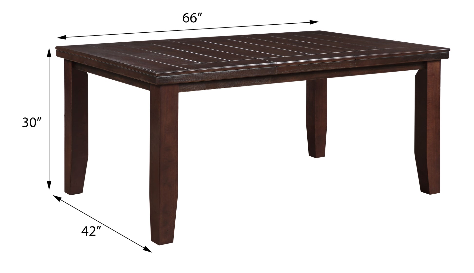 Cherry Dining Table With Tapered Leg Cherry Seats 6 Dining Room Transitional Rectangular Mdf