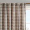 Plaid Rod Pocket And Back Tab Curtain Panel With Fleece Lining Only 1 Pc Panel Multicolor Polyester