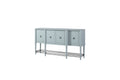 Breakfront Sideboard In A Ocean Finish Light Blue Solid Wood Mdf