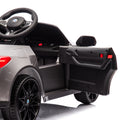 Bmw M4 12V Kids Ride On Painting Toy Car 2.4G W Parents Remote Control,Three Speed Adjustable,Power Display, Usb,Mp3 ,Bluetooth,Led Light,Story,A Handle With Wheels And A Pull, Easy To Carry Silver Polypropylene