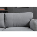 Oversized Modern 3 Pieces Sofa Set For Living Room Double Armrest Comfy Deep Seat Furniture Sets Chair & Loveseat & 3 Seater Couch, Gray Gray Primary Living Space Fabric 6 Seat