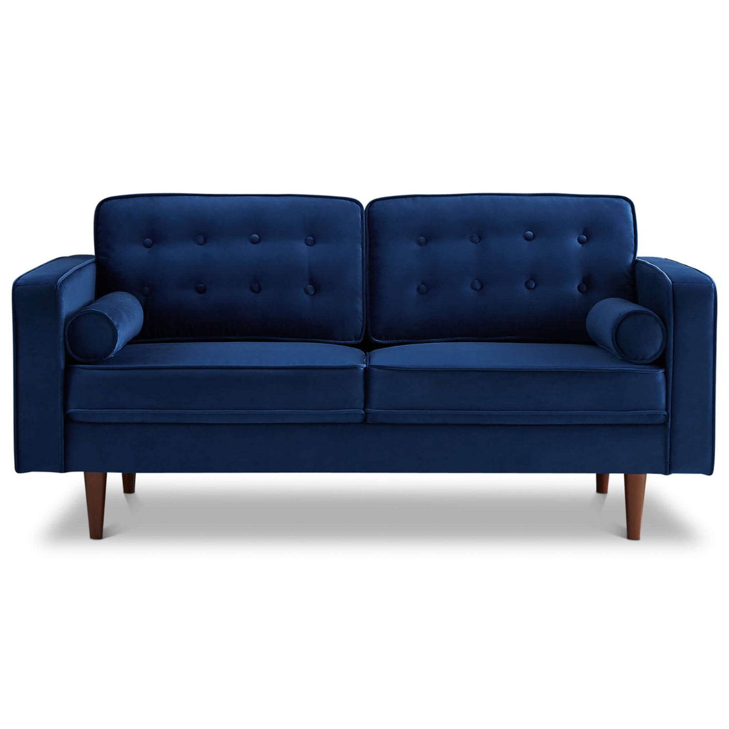 Casey Velvet Loveseat Blue Velvet