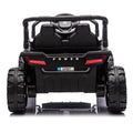 24V Kids Ride On Utv,Electric Toy For Kids W Parents Remote Control,Four Wheel Suspension,Low Start,Adjustable Speed,Multimedia Player,Early Education,Bluetooth,Rear Storage Space For Kids Aged 3 .