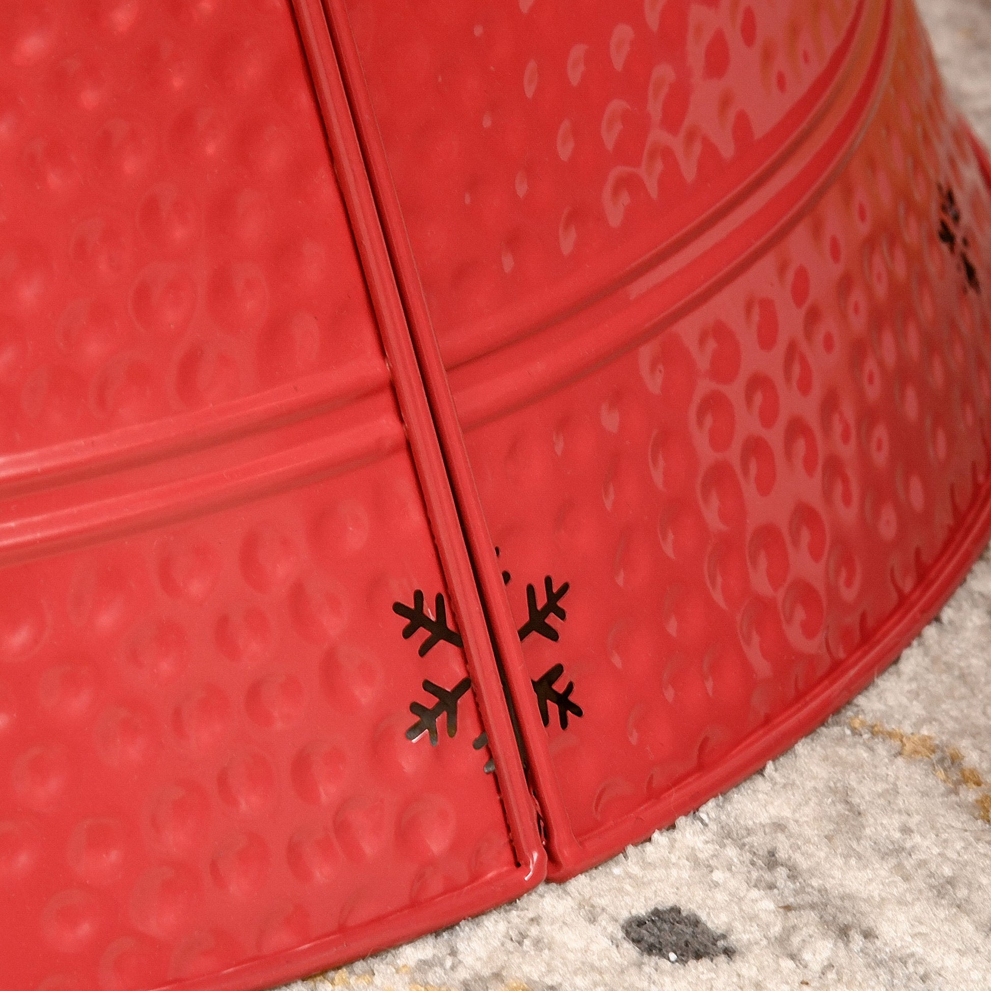 rubber tree collar Homcom Christmas Tree Collar, Steel Tree Ring Skirt, Home Xmas Decorat