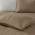 Reversible Quilt Set Mocha King Cal King Mocha Cotton