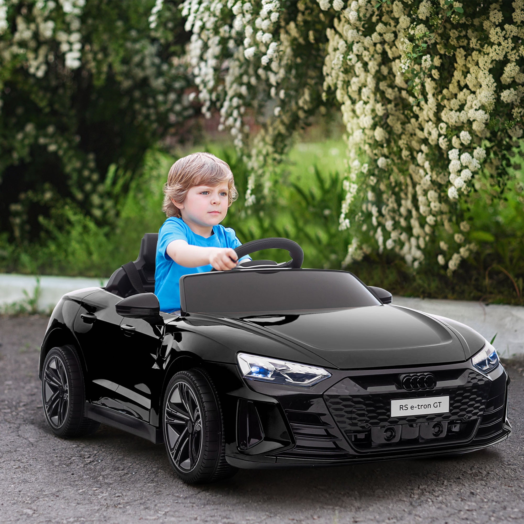 Aosom Kids Ride On Car, 12V Licensed Audi Rs E Tron Gt 3.1 Mph Electri