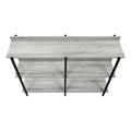 Accent Table, Console, Entryway, Narrow, Sofa, Living Room, Bedroom, Grey Laminate, Black Metal, Contemporary, Modern Grey Particle Board