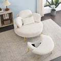3206Beigecomfortable Seating Suitable For Small Apartment Bedroom Space Balcony Small Sofa Bed Lazy Small Sofa Sofa With Small Coffee Table Lunch Break Leisure Afternoon Tea Ti Beige Corduroy 1 Seat