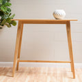 Wood Bar Table, Natural Oak Finish, 17.72 In X 47.24 In X 42.01 In Natural Mdf