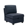Palmilla Armless Sofa Blue Blue Polyester 1 Seat