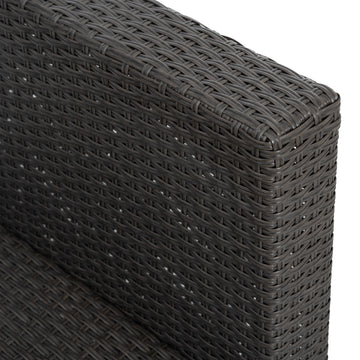 Patio Furniture, Outdoor Furniture, Seasonal Pe Wicker Furniture,7 Pcs Set Wicker Furniture With Lounger Sofa Yes Dark Gray Seats 6 Pe Rattan Iron Waterproof Fabric