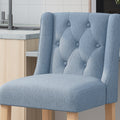 Vienna Contemporary Fabric Tufted Wingback 31 Inch light blue-fabric