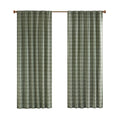 Plaid Rod Pocket And Back Tab Curtain Panel With Fleece Lining Only 1 Pc Curtain Panel Multicolor Polyester