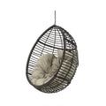 Hanging Basket Brown No Stand Basket Only Khaki Brown Pe Rattan Iron