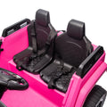 24V Two Seater Kids Ride On Car W Parents Remote Control, Licensed Toyota Lc250,220W Motors,With Shovel,Three Point Seat Belt,Slow Start,Speed Adjustment,Bluetooth,Music For Kids Aged 3 . Pink 100 149 Lbs Polypropylene