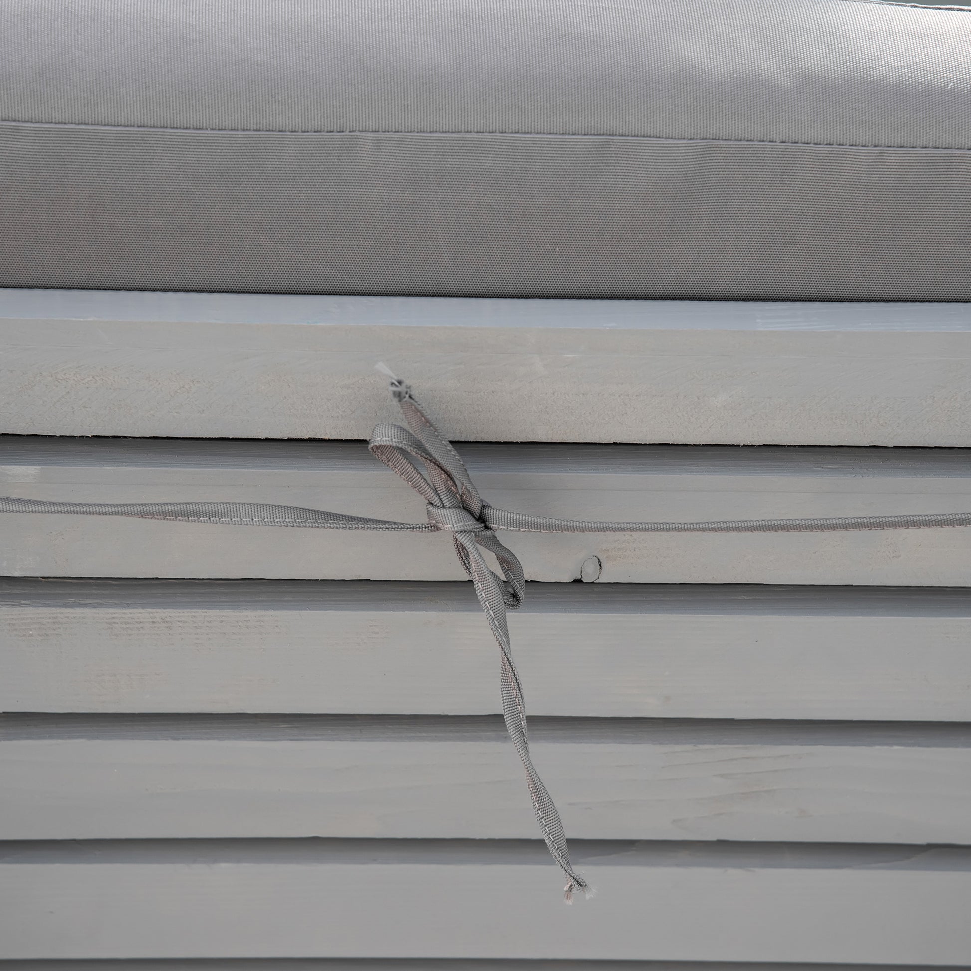 Outsunny Chaise Lounge Chair For Outdoor, Patio Recliner With 4 Position Adjustable Backrest And Cushion For Deck, Beach, Lawn And Sunbathing, Gray Grey Polyester