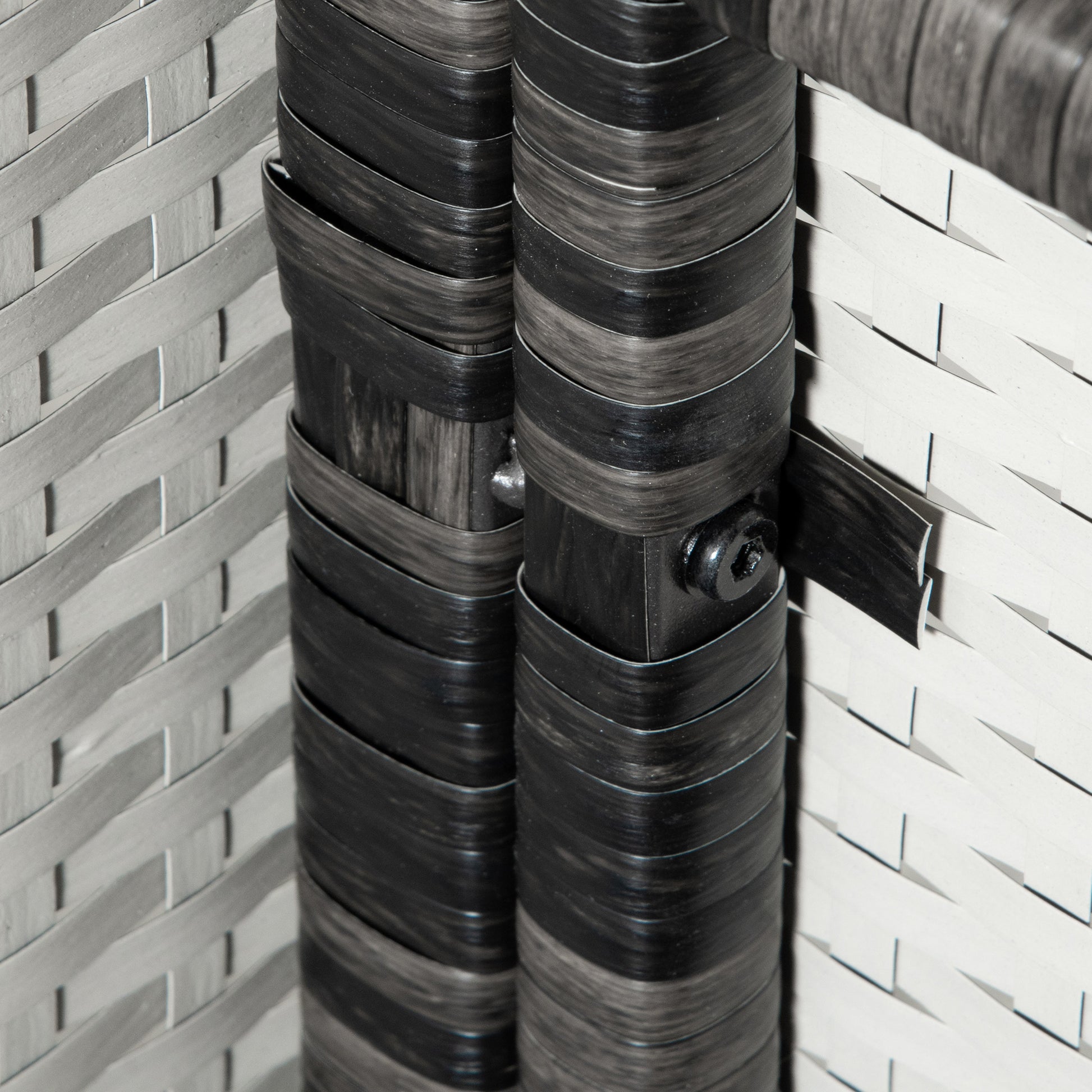 Outsunny Wicker Patio Poolside Float Storage Basket, Pe Rattan Outdoor Pool Caddy With Rolling Wheels For Floaties, Noodles, Life Vests, Beach Balls, Toys, Grey Gray Steel