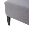 Dining Chair Light Grey Fabric