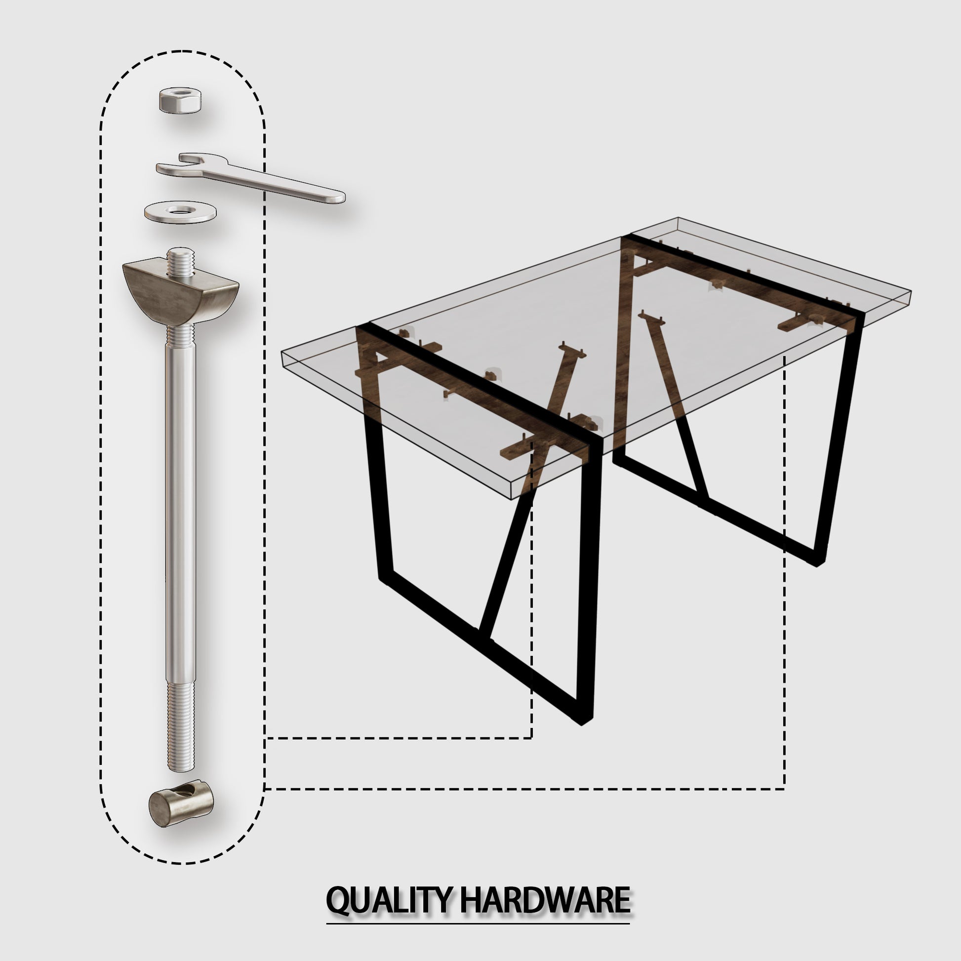 Mdf Dark Wood Dining Table And Modern Dining Chair 4 Piece Set, Medieval Wooden Kitchen Dining Table Set, Rectangular Metal Base, Dining Table And Suede Chair Wood Mdf