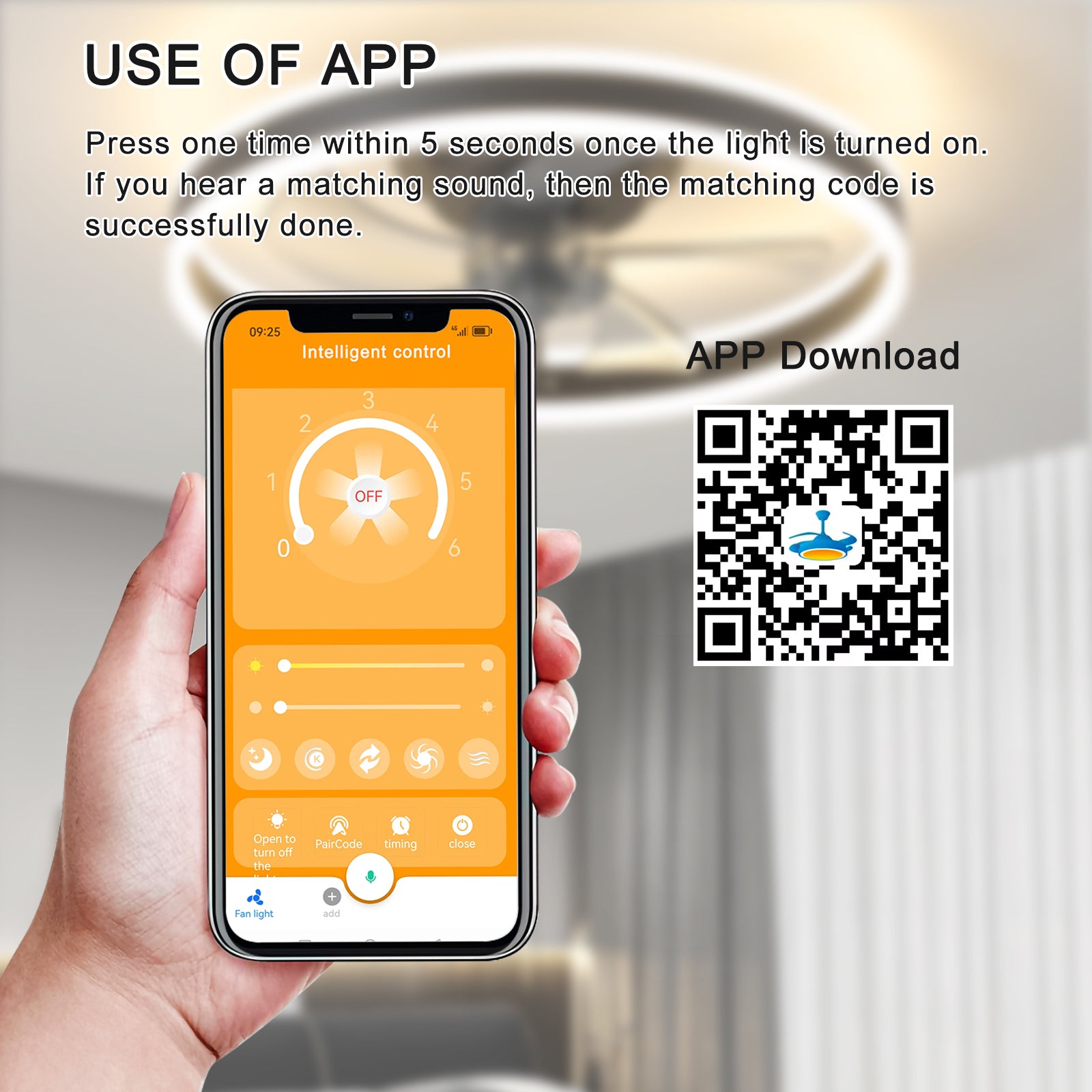 Ceiling Fan With Lights Dimmable Led Black Aluminium Iron