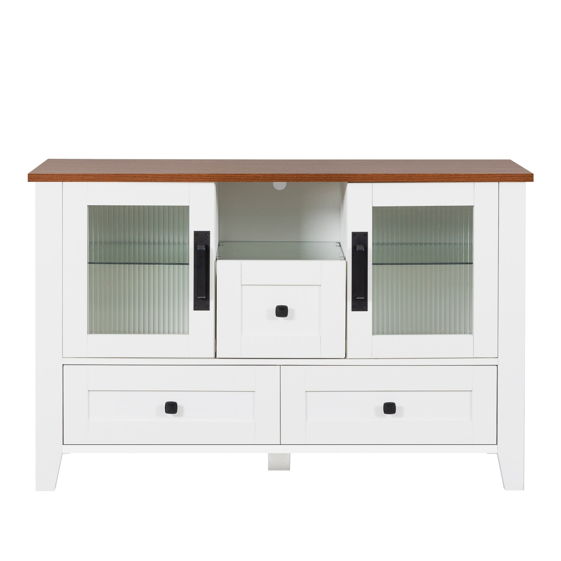 Drawerdresser Cabinet,Barcabinet,Buffetsideboard,Storagecabinet,Buffet Server Console Tablestorge,Changhong Glass Door,Toughened Glass Shelf,Fordining Room,Living Room,Kitchenhallway,Color:White Brown 5 Or More Spaces Brown Antique White Primary Living