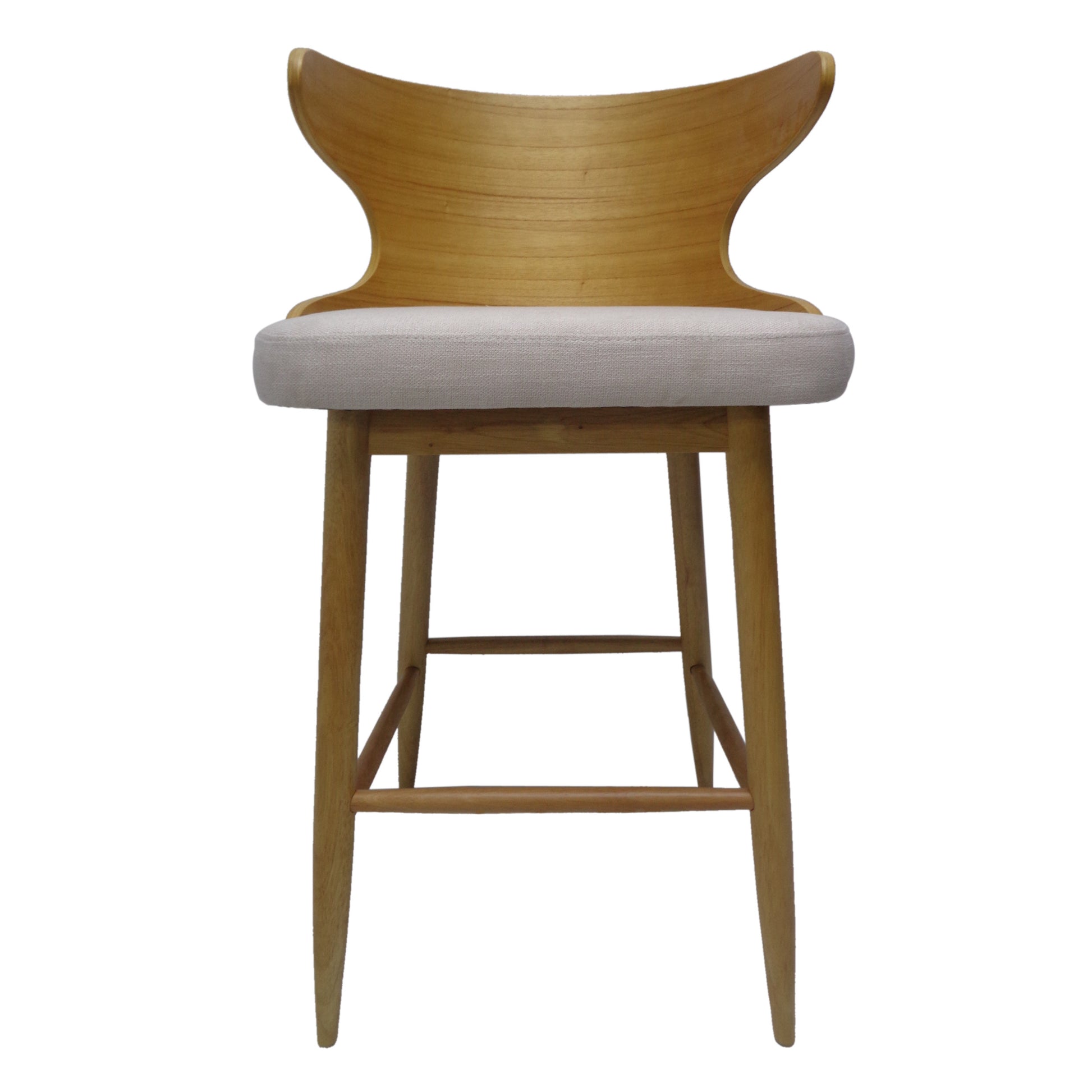 Bar Chair Light Beige Fabric